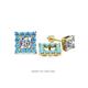1 - Serena Blue Topaz Jacket Earrings 