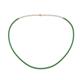 1 - Gracelyn 1.70 mm Round Emerald Adjustable Tennis Necklace 