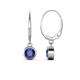 1 - Cara Iolite (5mm) Solitaire Dangling Earrings 