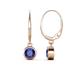 1 - Cara Iolite (5mm) Solitaire Dangling Earrings 