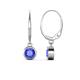 1 - Cara Tanzanite (5mm) Solitaire Dangling Earrings 