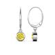 1 - Cara Yellow Diamond (5mm) Solitaire Dangling Earrings 