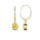 1 - Cara Yellow Diamond (5mm) Solitaire Dangling Earrings 
