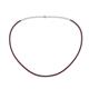 1 - Gracelyn 1.70 mm Round Red Garnet Adjustable Tennis Necklace 