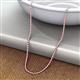 3 - Gracelyn 1.70 mm Round Lab Grown Diamond and Pink Sapphire Adjustable Tennis Necklace 