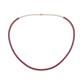 1 - Gracelyn 2.20 mm Round Rhodolite Garnet Adjustable Tennis Necklace 