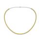 1 - Gracelyn 2.20 mm Round Yellow Sapphire Adjustable Tennis Necklace 
