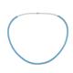 1 - Gracelyn 2.20 mm Round Blue Topaz Adjustable Tennis Necklace 