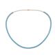 1 - Gracelyn 2.20 mm Round Blue Topaz Adjustable Tennis Necklace 