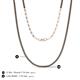 5 - Gracelyn 1.70 mm Round Black Diamond Adjustable Tennis Necklace 