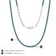 5 - Gracelyn 1.70 mm Round Blue Diamond Adjustable Tennis Necklace 