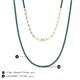 5 - Gracelyn 1.70 mm Round Blue Diamond Adjustable Tennis Necklace 