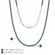 5 - Gracelyn 1.70 mm Round Blue Diamond Adjustable Tennis Necklace 