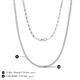 5 - Gracelyn 1.70 mm Round Diamond Adjustable Tennis Necklace 