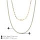 5 - Gracelyn 1.70 mm Round Diamond Adjustable Tennis Necklace 
