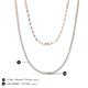 5 - Gracelyn 1.70 mm Round Diamond Adjustable Tennis Necklace 