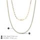 5 - Gracelyn 1.70 mm Round Forever Brilliant Moissanite Adjustable Tennis Necklace 