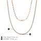 5 - Gracelyn 1.70 mm Round Forever Brilliant Moissanite Adjustable Tennis Necklace 