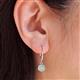 3 - Cara Opal (5mm) Solitaire Dangling Earrings 