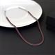 3 - Gracelyn 2.20 mm Round Red Garnet Adjustable Tennis Necklace 