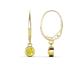 1 - Cara Yellow Diamond (4mm) Solitaire Dangling Earrings 