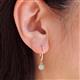 3 - Cara Opal (4mm) Solitaire Dangling Earrings 