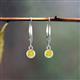 4 - Cara Yellow Diamond (4mm) Solitaire Dangling Earrings 