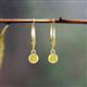 4 - Cara Yellow Diamond (4mm) Solitaire Dangling Earrings 