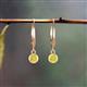 4 - Cara Yellow Diamond (4mm) Solitaire Dangling Earrings 