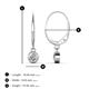 5 - Cara Forever Brilliant Moissanite (4mm) Solitaire Dangling Earrings 
