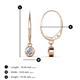 5 - Cara Forever Brilliant Moissanite (4mm) Solitaire Dangling Earrings 