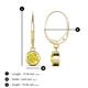 5 - Cara Yellow Diamond (5mm) Solitaire Dangling Earrings 