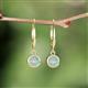 4 - Cara Opal (5mm) Solitaire Dangling Earrings 