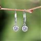 4 - Cara Diamond (5mm) Solitaire Dangling Earrings 