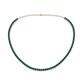 1 - Gracelyn 2.70 mm Round Blue Diamond Adjustable Tennis Necklace 