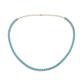 1 - Gracelyn 2.70 mm Round Blue Topaz Adjustable Tennis Necklace 
