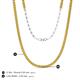 5 - Gracelyn 2.20 mm Round Citrine Adjustable Tennis Necklace 