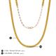 5 - Gracelyn 2.20 mm Round Citrine Adjustable Tennis Necklace 
