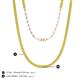 5 - Gracelyn 2.20 mm Round Yellow Diamond Adjustable Tennis Necklace 