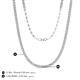5 - Gracelyn 2.20 mm Round Diamond Adjustable Tennis Necklace 