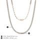 5 - Gracelyn 2.20 mm Round Diamond Adjustable Tennis Necklace 