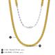 5 - Gracelyn 2.70 mm Round Citrine Adjustable Tennis Necklace 