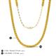 5 - Gracelyn 2.70 mm Round Citrine Adjustable Tennis Necklace 