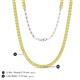 5 - Gracelyn 2.70 mm Round Yellow Sapphire Adjustable Tennis Necklace 