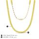 5 - Gracelyn 2.70 mm Round Yellow Sapphire Adjustable Tennis Necklace 