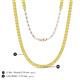 5 - Gracelyn 2.70 mm Round Yellow Sapphire Adjustable Tennis Necklace 