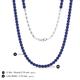 5 - Gracelyn 2.70 mm Round Iolite Adjustable Tennis Necklace 