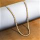 3 - Gracelyn 2.70 mm Round Diamond and Citrine Adjustable Tennis Necklace 