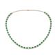 1 - Gracelyn 2.70 mm Round Diamond and Emerald Adjustable Tennis Necklace 
