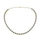 1 - Gracelyn 2.70 mm Round Black and White Diamond Adjustable Tennis Necklace 